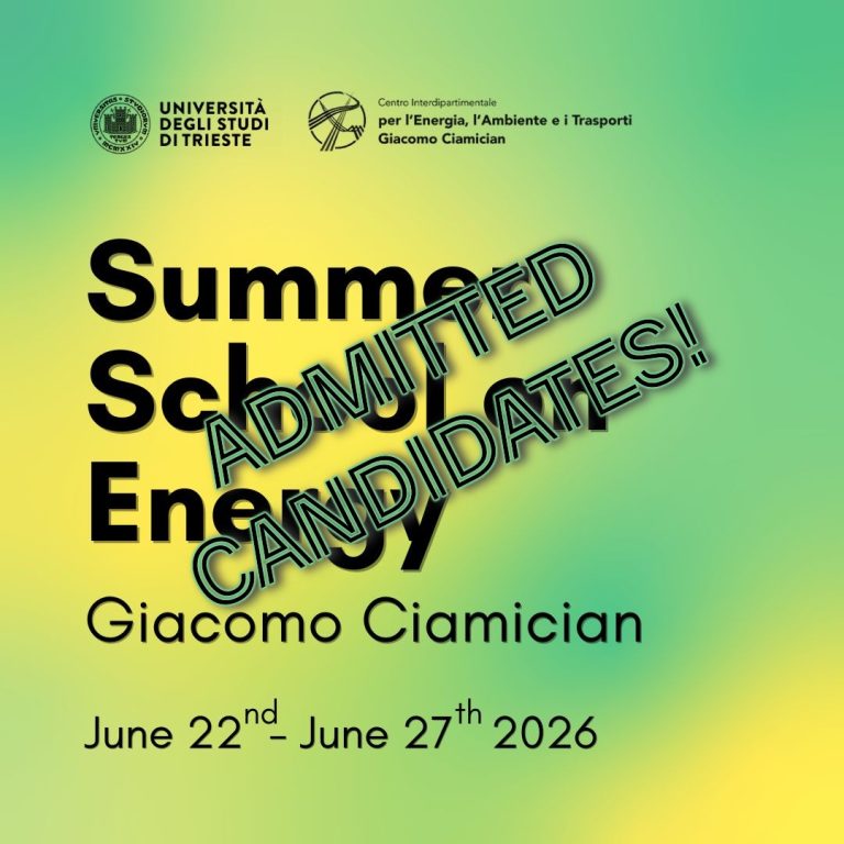 Summer School on Energy 2026! Congratulations Admitted Candidates!